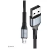 3mk Hyper Cable N-Series USB-A į Micro-USB kabelis, 1 m, 12 W, juodas