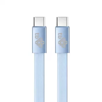 TB USB 2.0 kabelis USB-C – USB-C, 1 m, 60 W, mėlynas