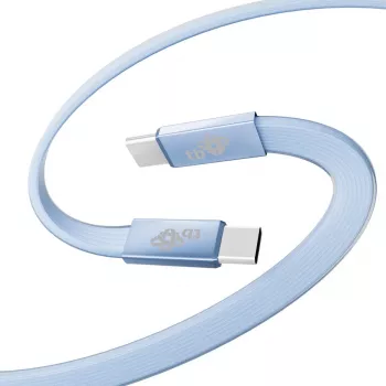 TB USB 2.0 kabelis USB-C – USB-C, 1 m, 60 W, mėlynas