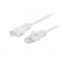 Lanberg Cat5e U/UTP komutacinis kabelis RJ45, 0,25 m, baltas, 10 vienetų paketas