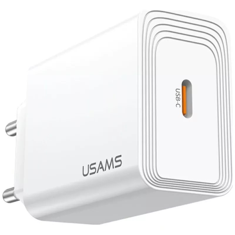 Usams T69 20W USB-C baltas įkroviklis