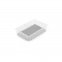 KIS Box Sistemo Organizer 7 22,5 x 15,5 x 5 cm permatomas/šviesiai pilkas