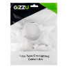 Gizzu USB-C į Lightning kabelis, 1,8 m, 27 W PD, baltas (GCPU2L18)