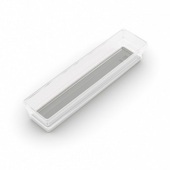 KIS Sistemo Organizer 4 stalčių organizatorius, 30 x 7.5 x 5 cm, permatomas/šviesiai pilkas