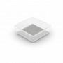 KIS Box Sistemo Organizer 6 daiktų dėžutė, 15 x 15 x 5 cm, permatoma/šviesiai pilka