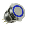 Lamptron antivandalinis mygtukas / jungiklis 16mm - Silverline - mėlynas