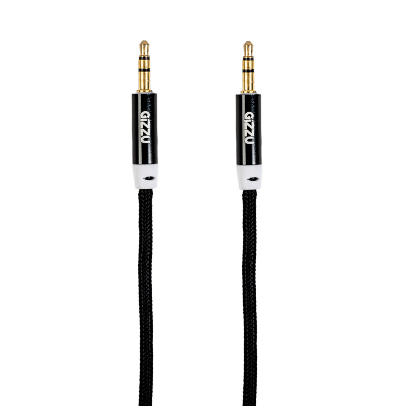 Gizzu 3.5mm AUX kabelis 2m - juodas