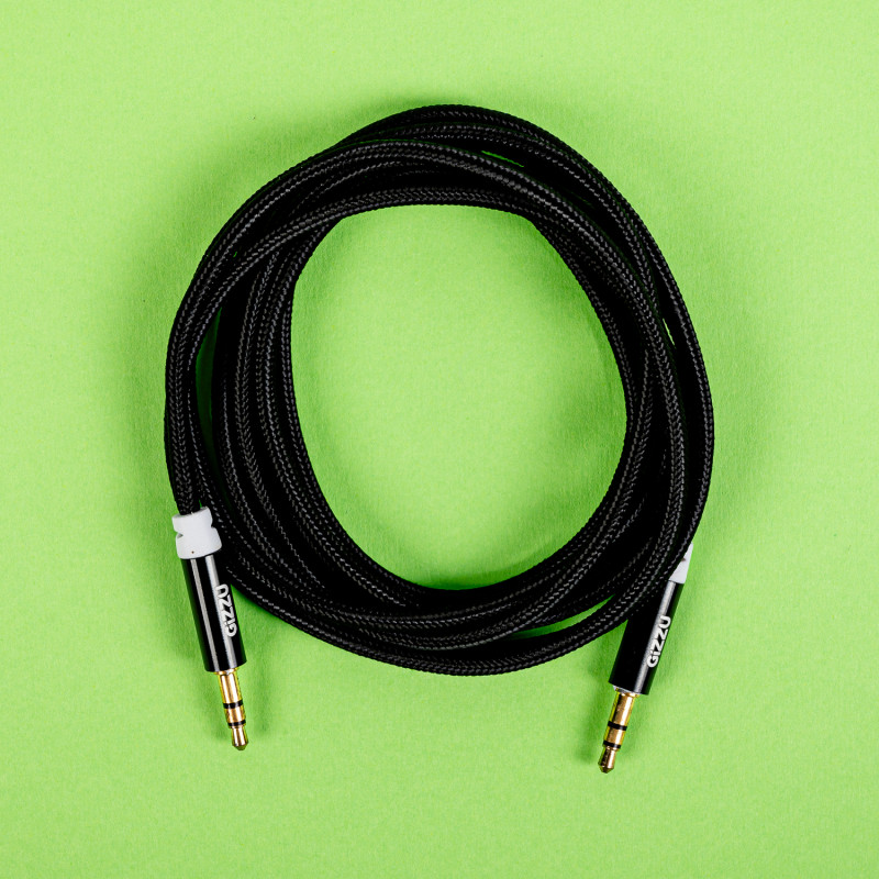 Gizzu 3.5mm AUX kabelis 2m - juodas