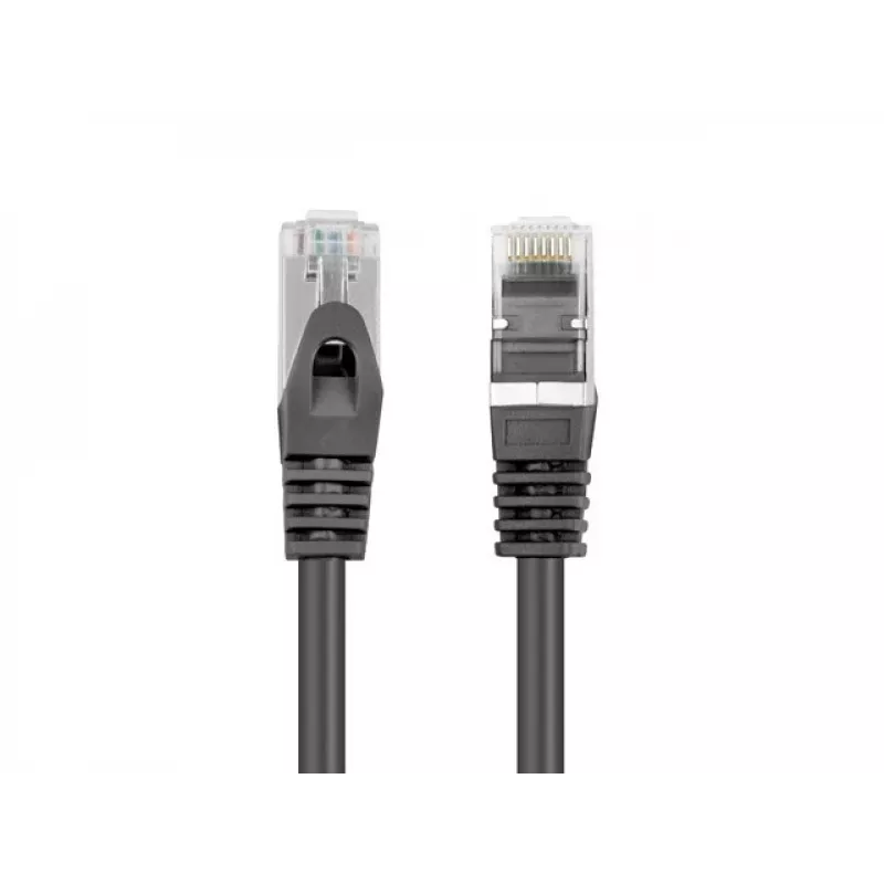 Lanberg Cat6 F/UTP komutacinis kabelis RJ45, 0,5 m, juodas