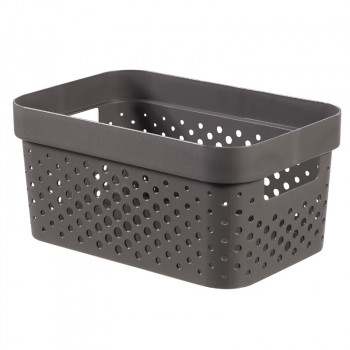 Curver Infinity Recycled dėžė 4,5 l, 27x19x12 cm, tamsiai pilka