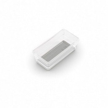KIS Box Sistemo Organizer 2 talpykla-organizatorius, 15 x 7.5 x 5 cm, permatoma/šviesiai pilka