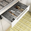 KIS Box Sistemo Organizer 2 talpykla-organizatorius, 15 x 7.5 x 5 cm, permatoma/šviesiai pilka