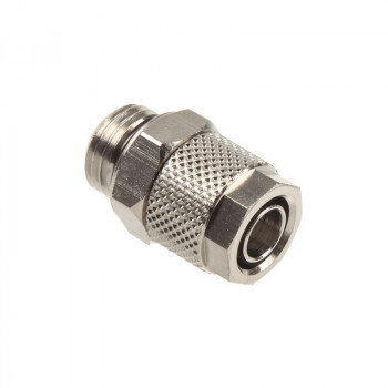 Innovatek tiesus sujungimas G1/4 colio vidiniu sriegiu į 10/8mm – sidabrinis