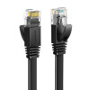 Ugreen NW102 plokščias Cat6 U/UTP komutacinis kabelis RJ45, 0,5 m, juodas