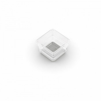KIS Box Sistemo Organizer 1 7,5 x 7,5 x 5 cm permatomas/šviesiai pilkas