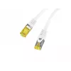 Lanberg Cat6a S/FTP komutacinis kabelis RJ45, 0,5 m, baltas, LSZH, varinis