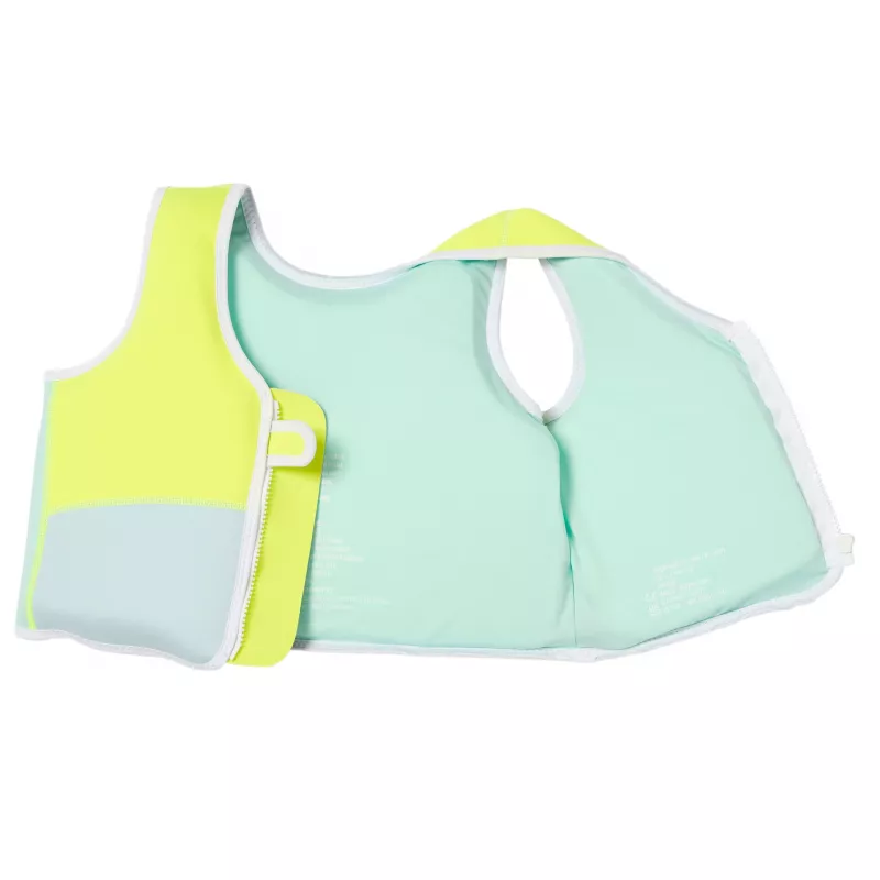 Sunnylife vaikiška plaukiojimo liemenė (3–6 metai) – Aqua Neon