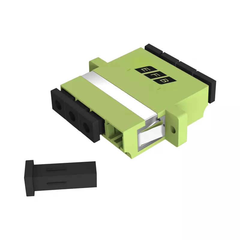 EFB Elektronik LC Quad OM5 šviesolaidinė mova, laimo žalia (53335.1OM5)