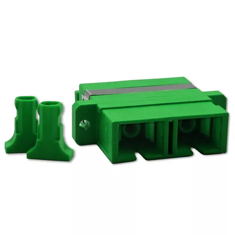 Qoltec šviesolaidinis adapteris SC/APC, Duplex, vienmodis (54143)