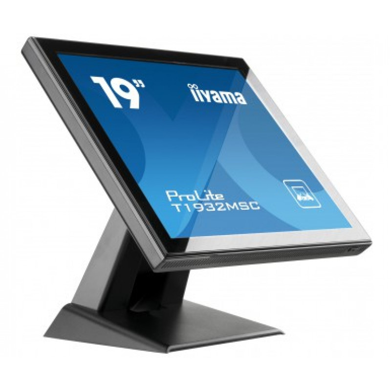 iiyama ProLite T1932MSC-B2X 19 inch (48,3 cm) projektuojamojo talpinio jutiklinis 10 taškų monitorius, 5:4, 1280x1024, DVI, VGA, juodas