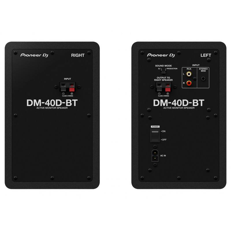 Pioneer DM-40D-BT garsiakalbis, 2 juostų, juodas, laidinis ir belaidis, 38 W