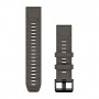 Garmin QuickFit 22 laikrodžio apyrankės, Pebble pilkos silikoninės [010-14559-00]