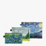 LOQI Vincent Van Gogh dėklų rinkinys – „Starry Night“, „Wheatfield“, „Irises“ (3 vnt.)