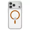 Spigen Ultra Hybrid MagSafe dėklas iPhone 17 Pro Max / 18 Pro Max, permatomas/oranžinis (ACS12122)