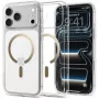 Spigen Ultra Hybrid MagSafe dėklas iPhone 17 Pro / 18 Pro, permatomas/auksinis (ACS12157)