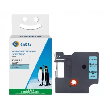 G&G Silk etikečių juosta, suderinama su Dymo D1/46015