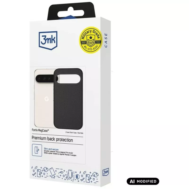 3mk Fortis MagCase, skirta Google Pixel 11 Pro, juodas