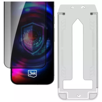 3mk HardGlass Max Privacy stiklas su aplikatoriumi, skirtas Samsung Galaxy A26 5G (3M008305)