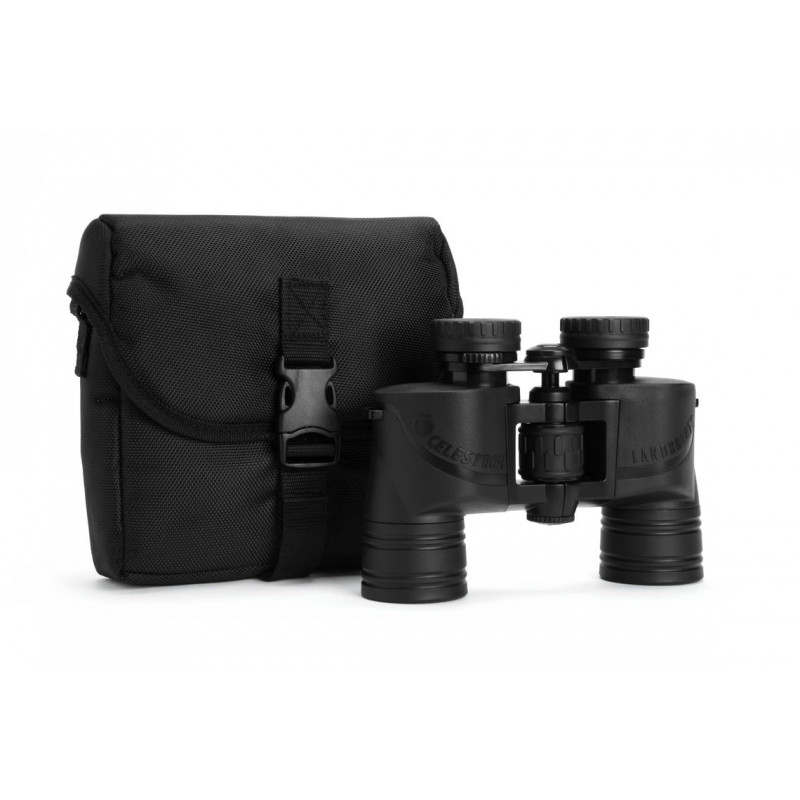 Celestron LandScout 8x40 Porro žiūronai su BaK-4 prizmėmis, juodi