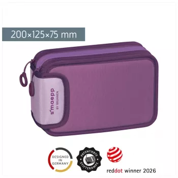 BRUNNEN penalas su priedais s'maepp Sweet Colour Code violetinis, 34 dalių, 20.0 x 7.5 cm