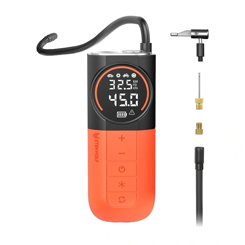 Etenwolf S1 automobilinis oro kompresorius, 11.03 bar, 5200 mAh