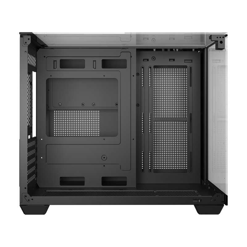 Darkflash TH285M Micro-ATX kompiuterio korpusas su grūdintu stiklu, juodas