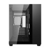 Darkflash TH285M Micro-ATX kompiuterio korpusas su grūdintu stiklu, juodas