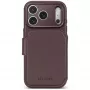 Decoded Leather Detachable Wallet – odinis dėklas su nuimama pinigine, skirtas iPhone 18 Pro / 17 Pro, suderinamas su MagSafe (šokoladinė ruda)