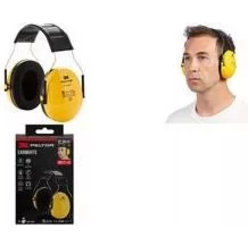 3M Peltor Optime H510AC ausinės, geltonos/juodos, reguliuojamas galvos lankelis, putų įdėklai