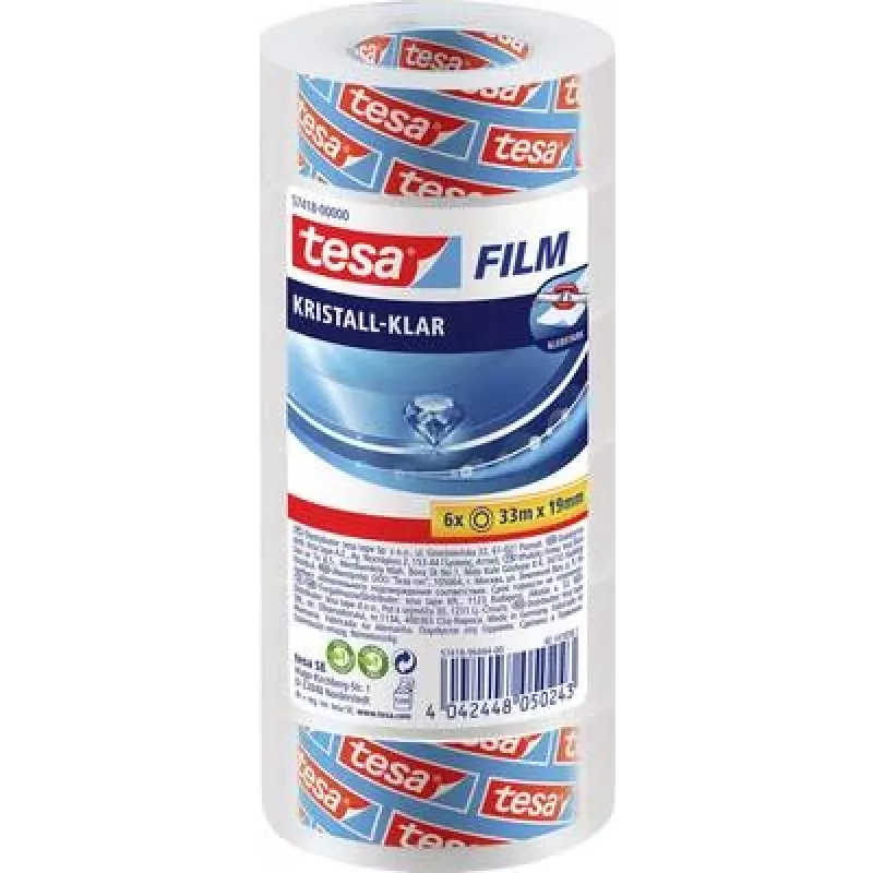 „tesa C+C 57418-00000-02“ permatoma lipni juosta (L x W) 33 m x 19 mm, 6 ritinėliai