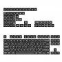 Keychron Double Shot KSA PBT pilnas klavišų dangtelisų rinkinys – White on Black (PBT-03)