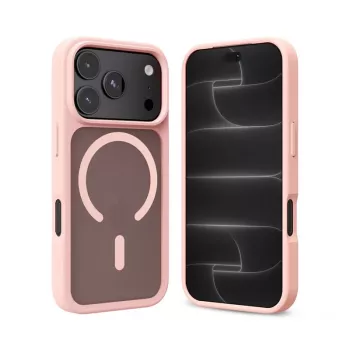 Crong Matte Magnetic MagSafe dėklas iPhone 18 Pro Max / 17 Pro Max, rožinis