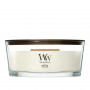 WoodWick White Teak Ellipse žvakė, 453,6 g