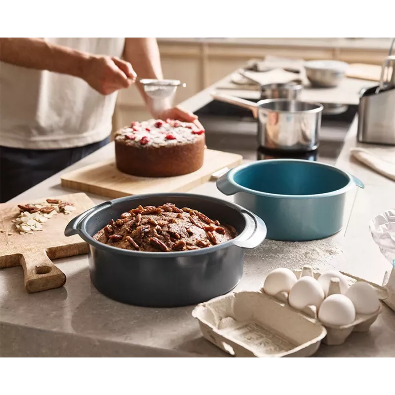 Joseph Joseph Nest Bake 2 dalių, apvali mėlyna pyrago forma