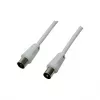 Logilink TV koaksialinis antenos kabelis, CCS, >85 dB, baltas, 2,5 m (CA1061)