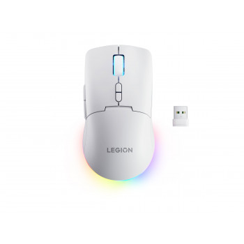 Lenovo Legion M220 RGB belaidė žaidimų pelė, 2.4 GHz / Bluetooth / laidinė, Glacier White (GY51V60437)