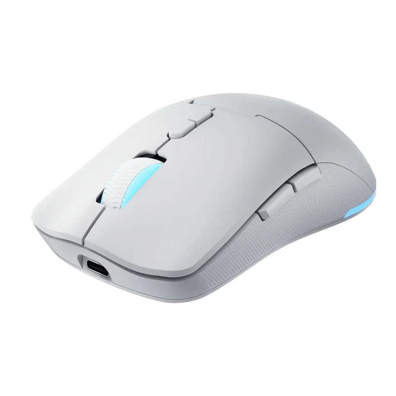 Lenovo Legion M220 RGB belaidė žaidimų pelė, 2.4 GHz / Bluetooth / laidinė, Glacier White (GY51V60437)