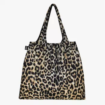 Plisuotas krepšys LOQI – leopardas prieblanda