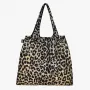Plisuotas krepšys LOQI – leopardas prieblanda