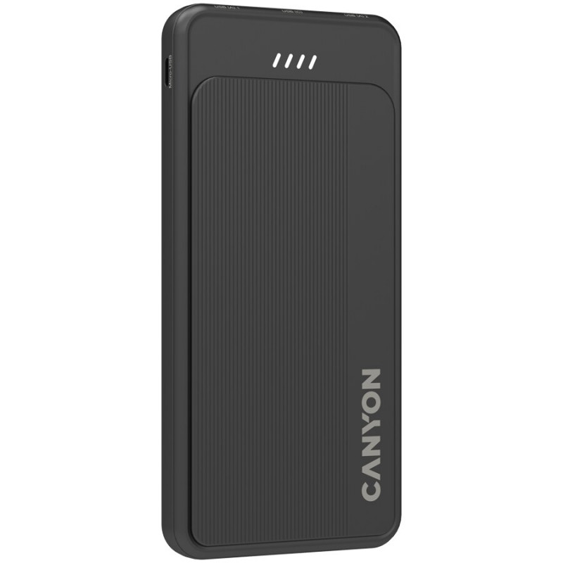 CANYON nešiojamas įkroviklis OnPower 100 10000mAh juodas